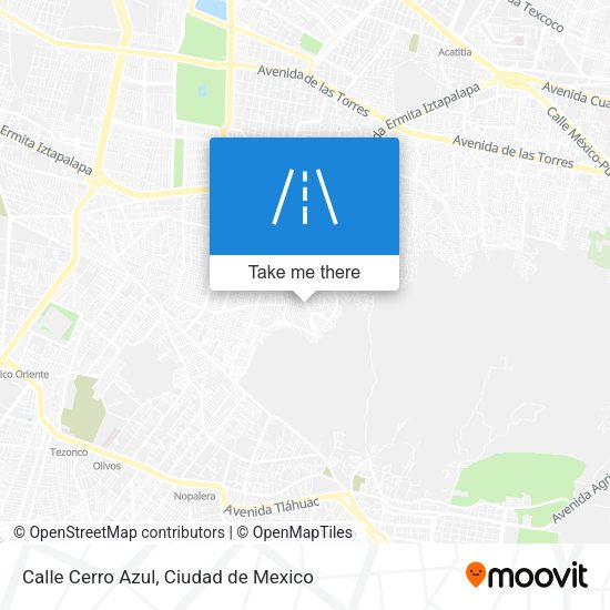 Calle Cerro Azul map