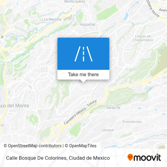 Calle Bosque De Colorines map