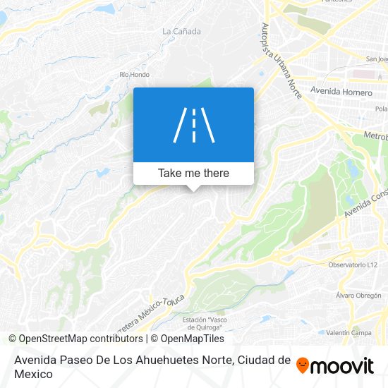 Avenida Paseo De Los Ahuehuetes Norte map