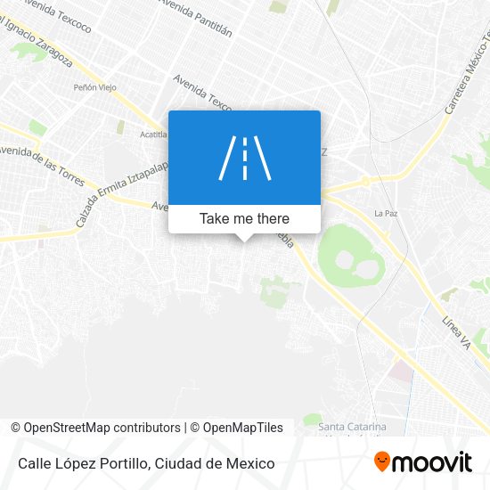 Calle López Portillo map