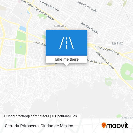 Cerrada Primavera map