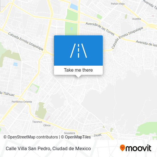 Calle Villa San Pedro map