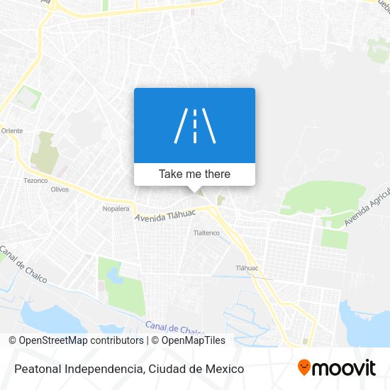 Mapa de Peatonal Independencia