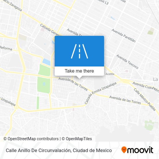 Mapa de Calle Anillo De Circunvalación
