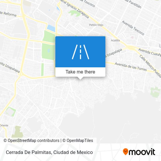 Cerrada De Palmitas map