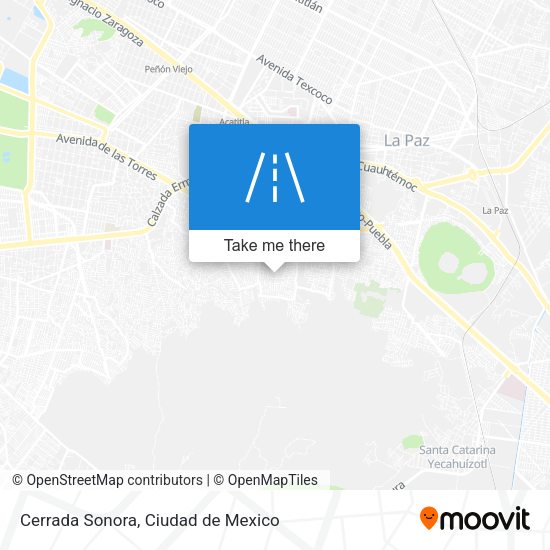 Cerrada Sonora map