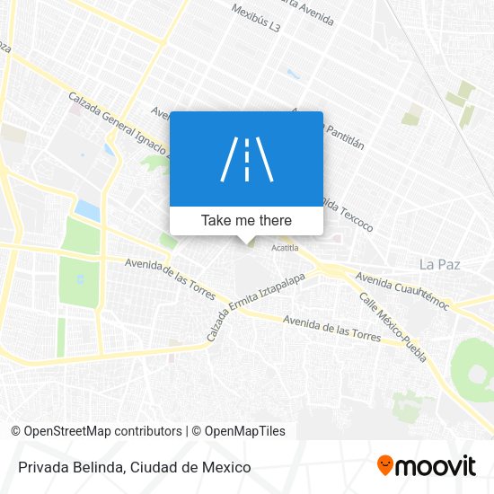 Mapa de Privada Belinda