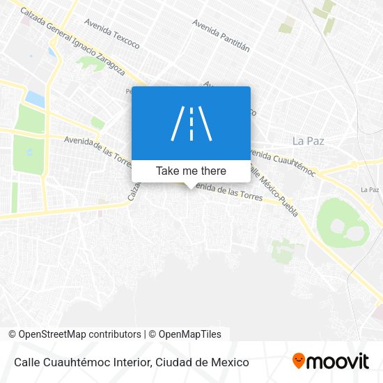 Calle Cuauhtémoc Interior map