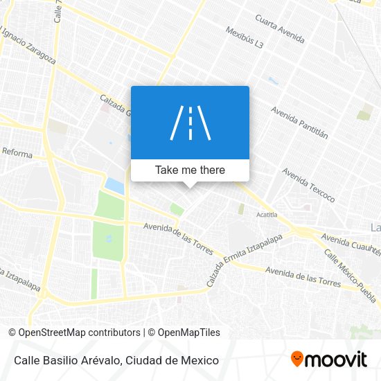 Mapa de Calle Basilio Arévalo