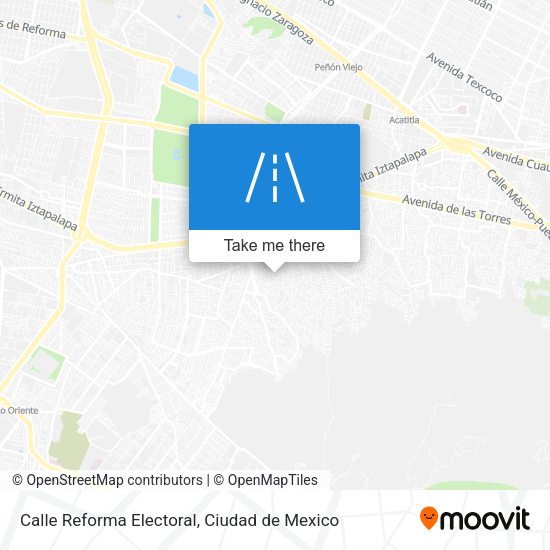Calle Reforma Electoral map