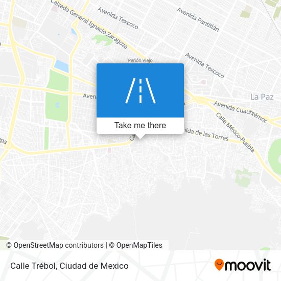 Calle Trébol map