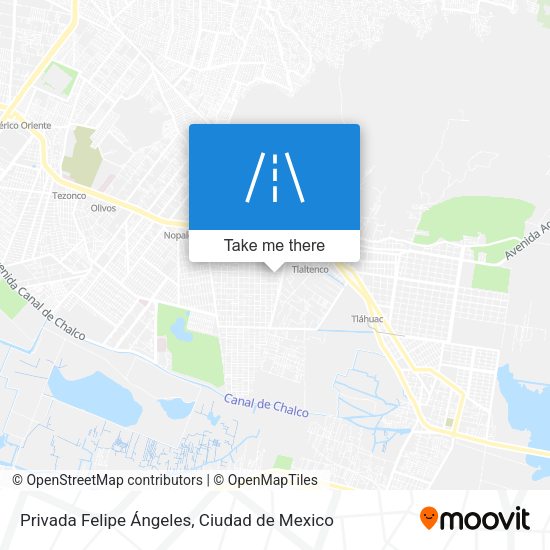 Privada Felipe Ángeles map