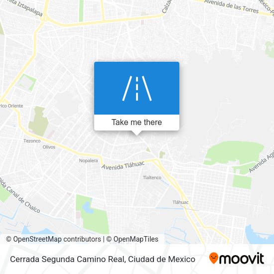 Mapa de Cerrada Segunda Camino Real
