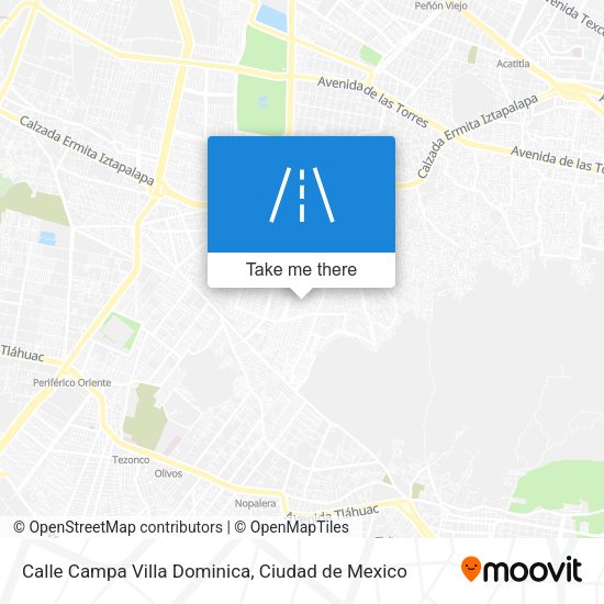 Calle Campa Villa Dominica map