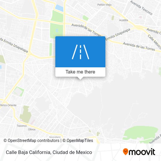 Calle Baja California map