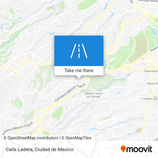 Mapa de Calle Ladera
