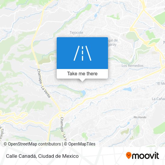 Calle Canadá map