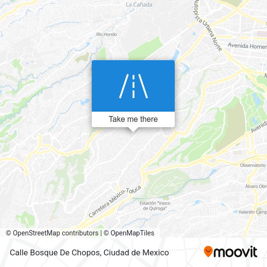 Mapa de Calle Bosque De Chopos