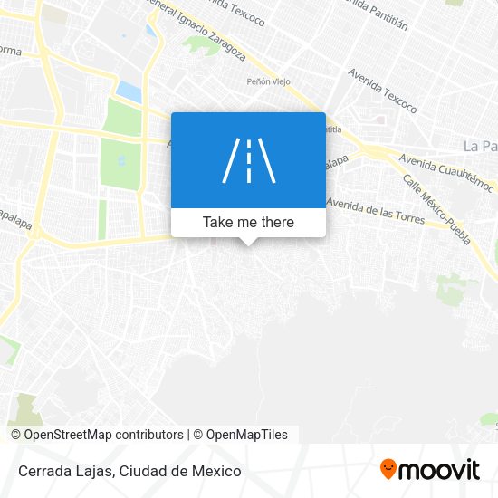 Cerrada Lajas map