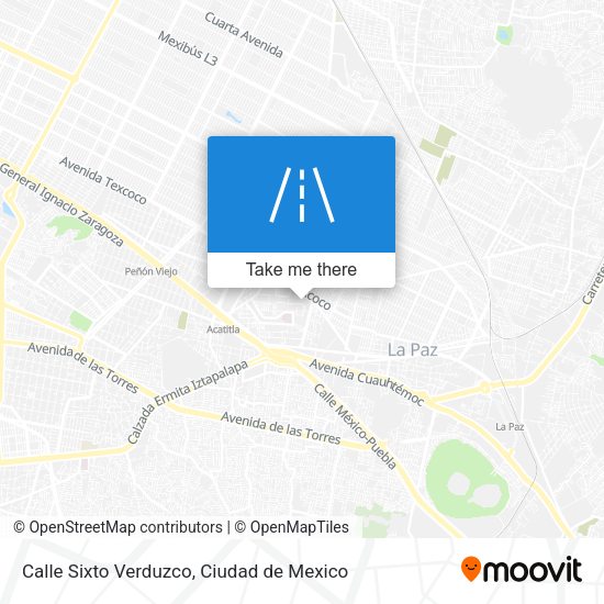 Mapa de Calle Sixto Verduzco