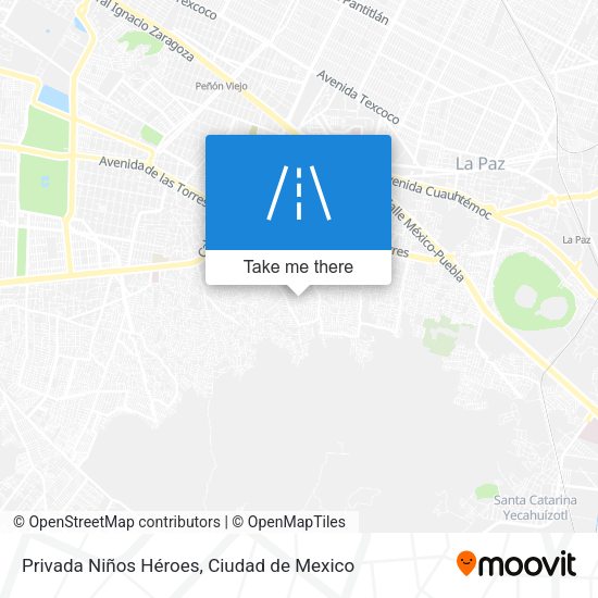 Privada Niños Héroes map