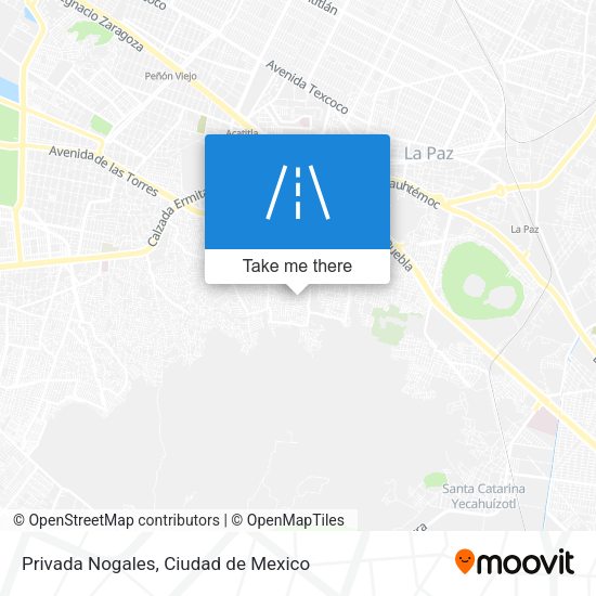 Privada Nogales map