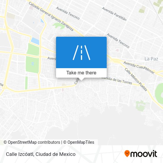 Calle Izcóatl map