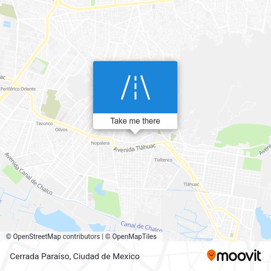 Cerrada Paraíso map