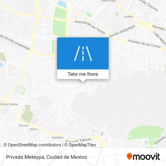 Privada Meteypa map