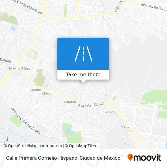 Calle Primera Cornelio Hispano map