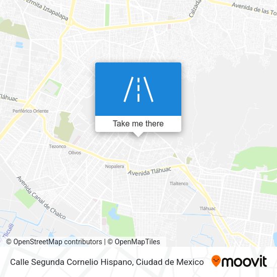 Calle Segunda Cornelio Hispano map
