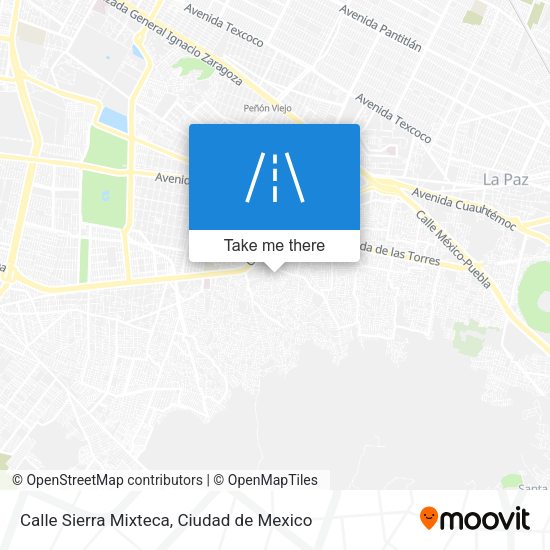 Mapa de Calle Sierra Mixteca