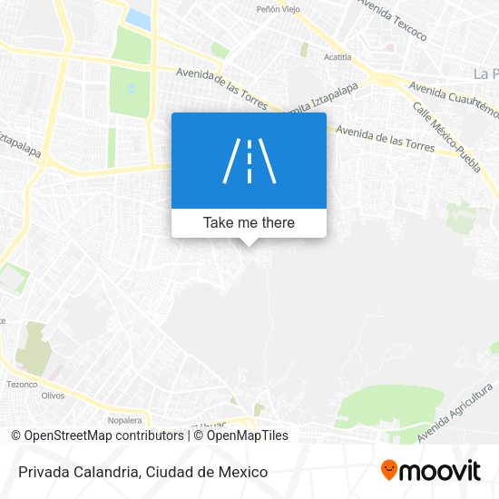 Privada Calandria map