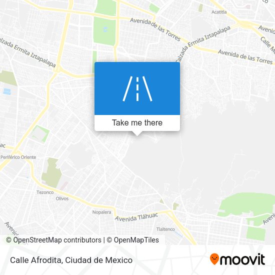 Mapa de Calle Afrodita