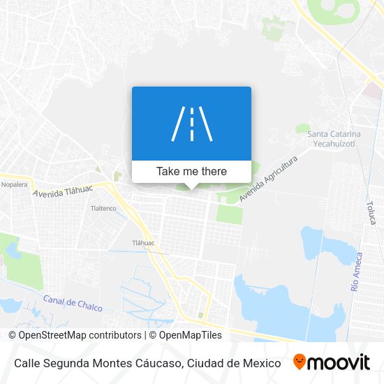 Calle Segunda Montes Cáucaso map