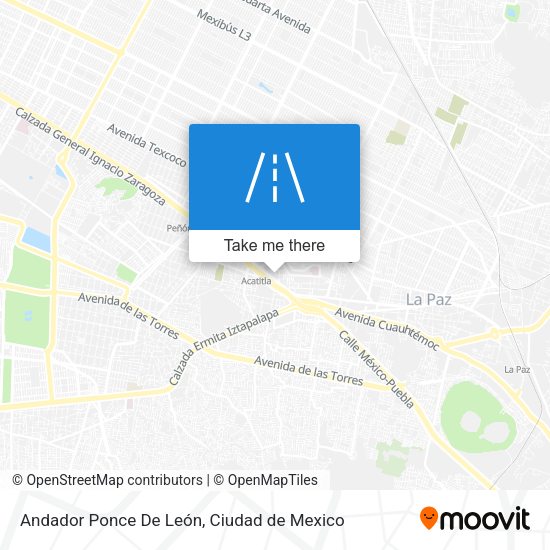 Andador Ponce De León map