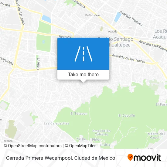 Cerrada Primera Wecampool map