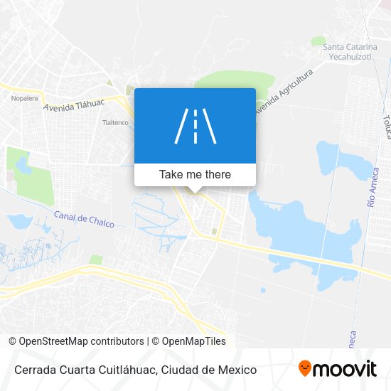 Mapa de Cerrada Cuarta Cuitláhuac