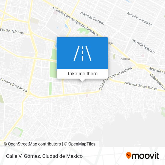 Mapa de Calle V. Gómez