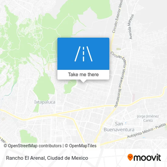 Rancho El Arenal map