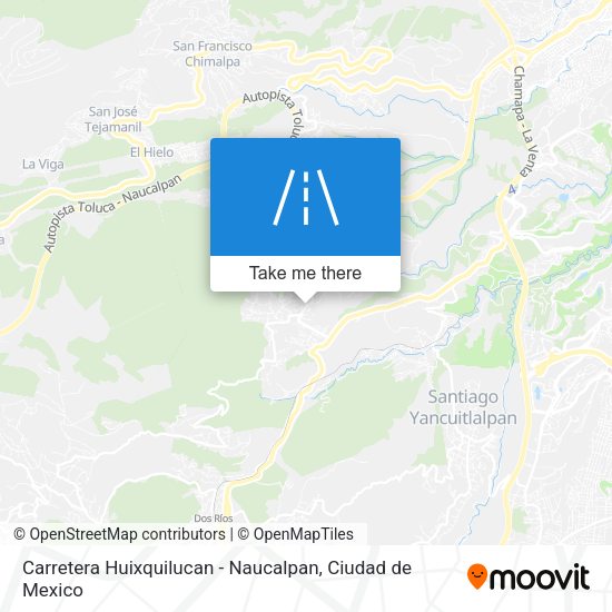 Carretera Huixquilucan - Naucalpan map