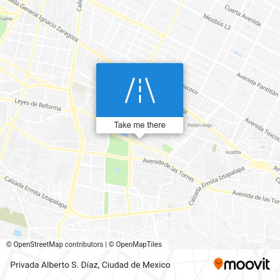 Privada Alberto S. Díaz map