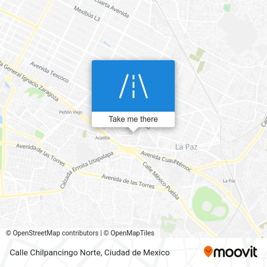 Mapa de Calle Chilpancingo Norte