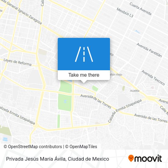 Mapa de Privada Jesús María Ávila
