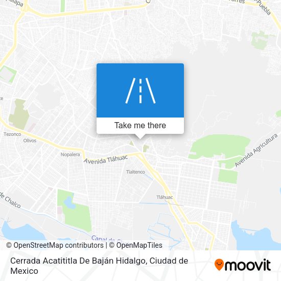 Cerrada Acatititla De Baján Hidalgo map