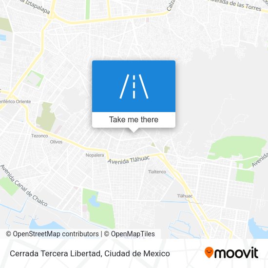 Mapa de Cerrada Tercera Libertad