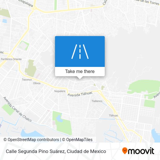 Mapa de Calle Segunda Pino Suárez