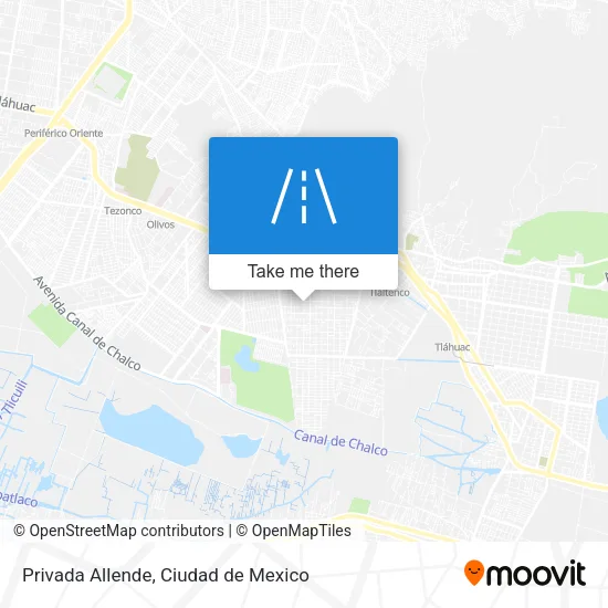 Mapa de Privada Allende
