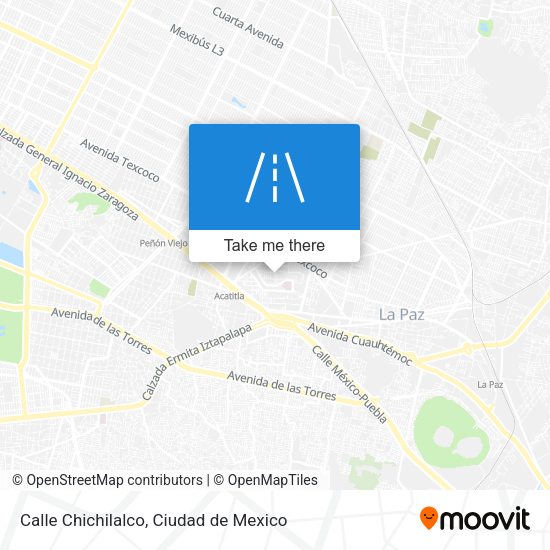Calle Chichilalco map