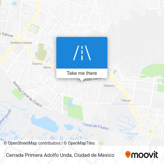 Cerrada Primera Adolfo Unda map